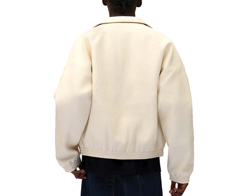 Arte Big Logo Leather Jacket "Cream" - Image 2