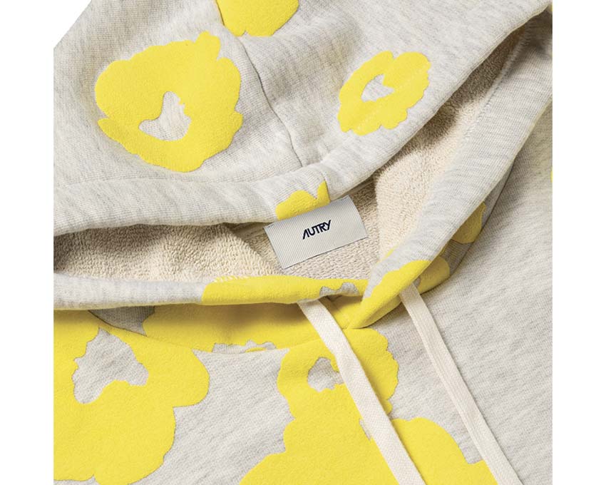 Autry Flowers Hoodie "Grey Yellow" - Image 2
