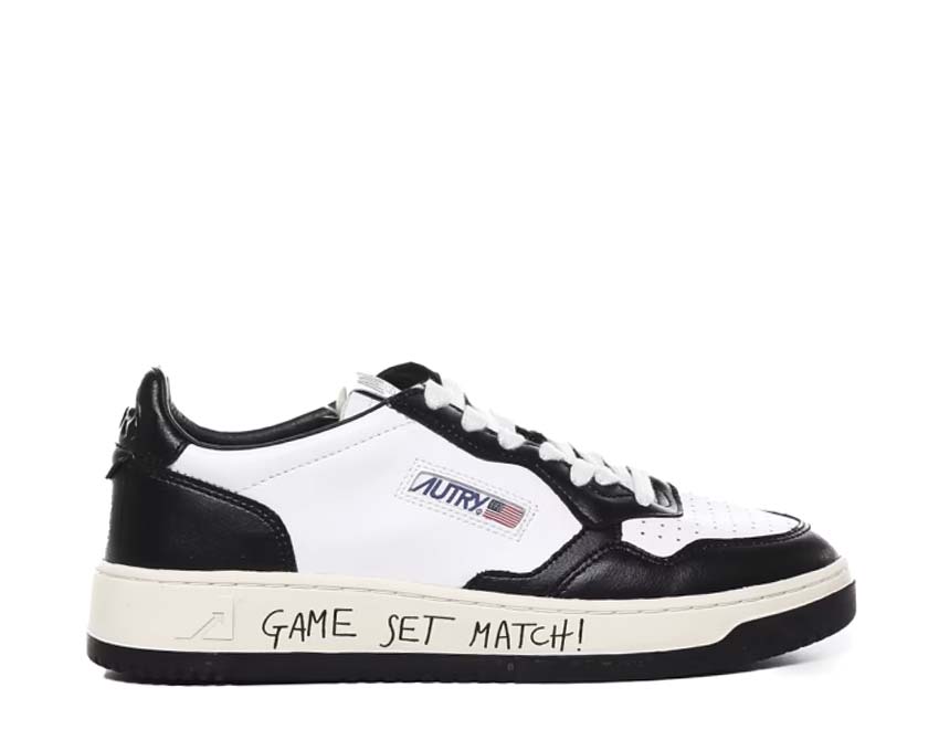 Autry Medalist Low "White Black"
