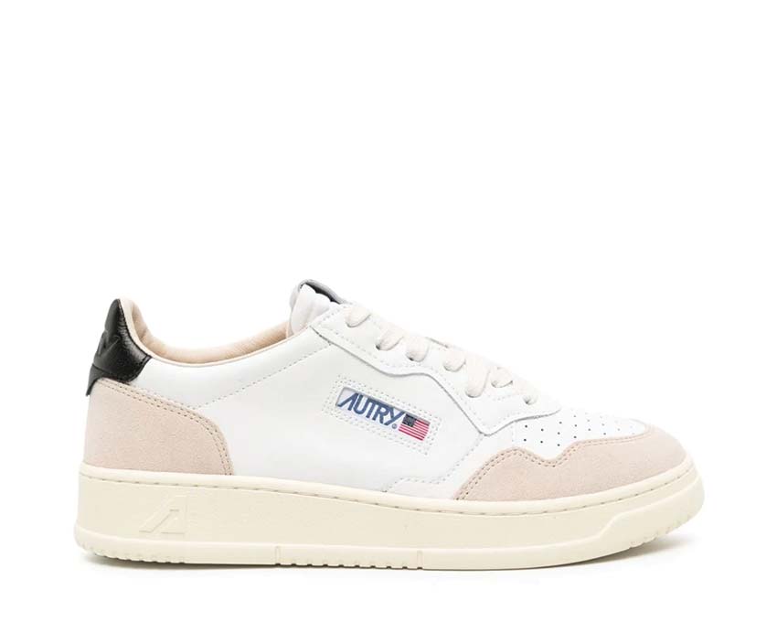 Autry Medalist Low W "Suede White Black"
