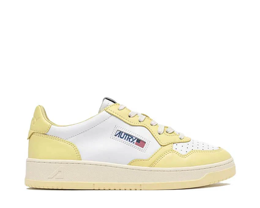 Autry Medalist Low W "White Yellow"
