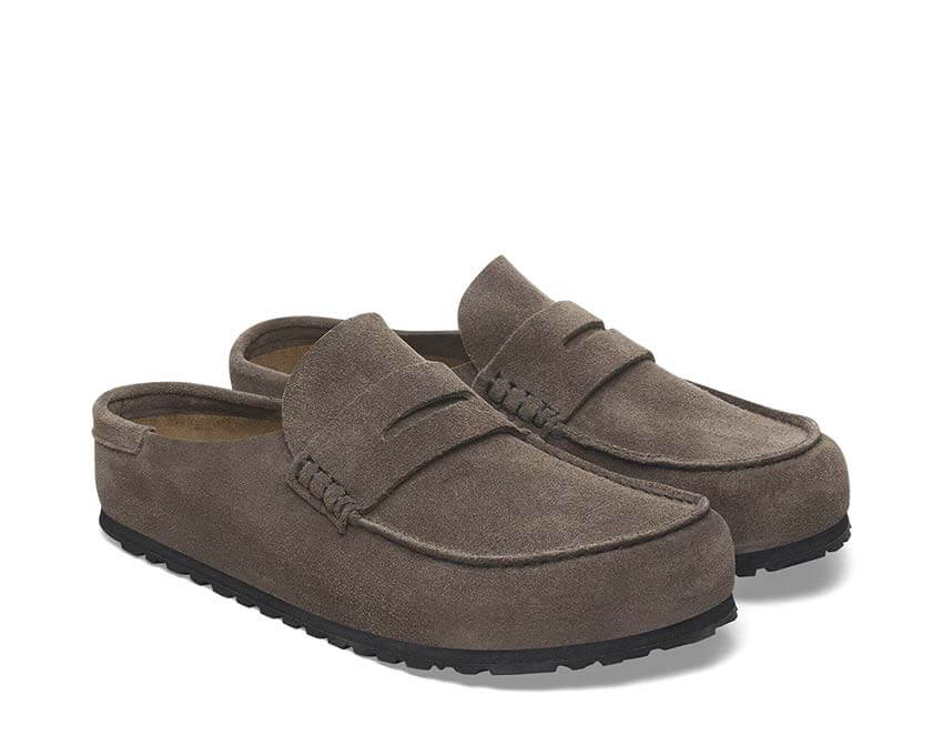 Birkenstock Naples Wrapped Suede Leather "Concrete Gray" - Image 3