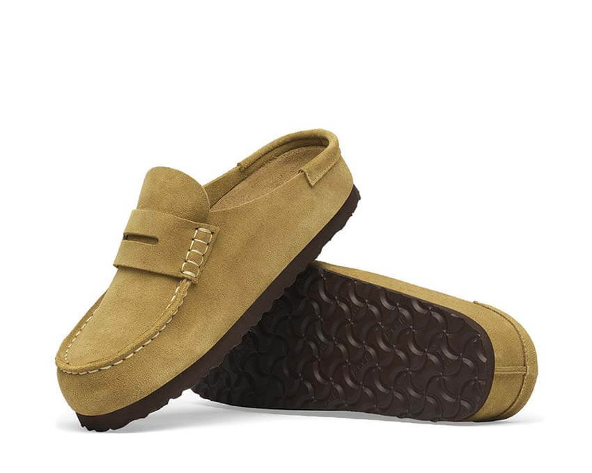 Birkenstock Naples Wrapped Suede Leather "Cork Brown" - Image 4
