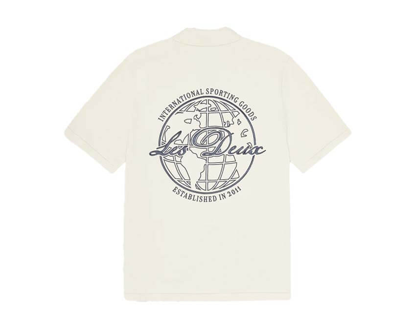 Les Deux Emmett Globe Knitted SS Shirt - Image 2