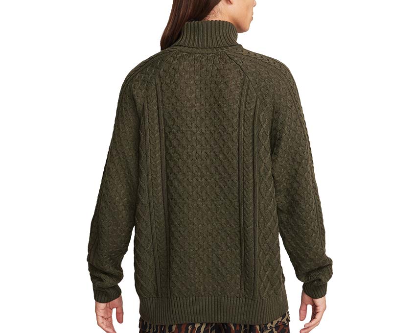 Nike Life Cable Knit Turtleneck Jumper - Image 2